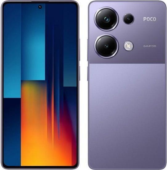 Actual product image Xiaomi Poco M6 Pro (256 GB, Purple, 6.67", Hybrid Dual SIM, 64 Mpx, 4G)