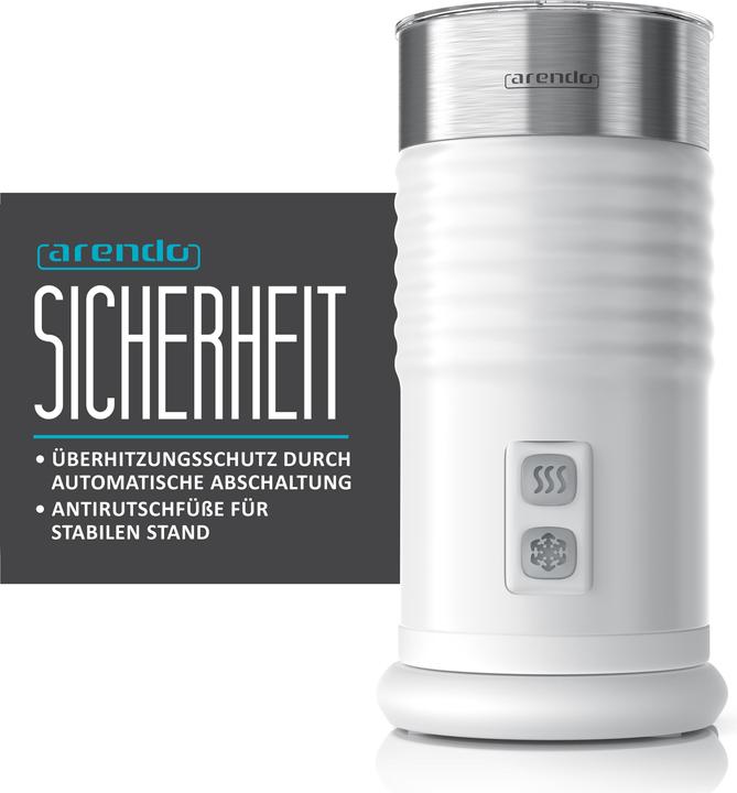 Produktbild Arendo Milchaufschäumer MILKLOUD White (20 cl)