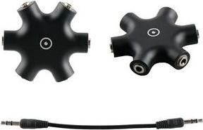 Produktbild Muvit Connect Hub Jack 3.5mm 5 Sorties Noir (0.13 m)