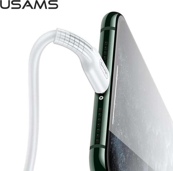 Actual product image Usams U43 USB-C to lightning fast charging cable 30W, White (1.20 m, USB 3.2 Gen 1, 30 W)