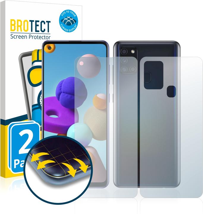 Immagine prodotto BROTECT Full-Cover Pellicola Opaca (2 Pezzo/i, Samsung Galaxy A21s)