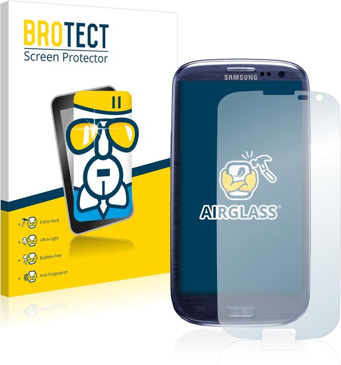 Produktbild BROTECT AirGlass Panzerglasfolie (1 Stück, Samsung Galaxy S3 i9300)