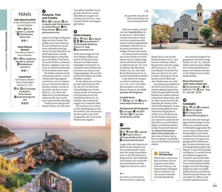 Nutritional values and ingredients DK Vis a Vis Ligurien,Genua&Cinque 0 (German, DK Verlag Travel, 2024)