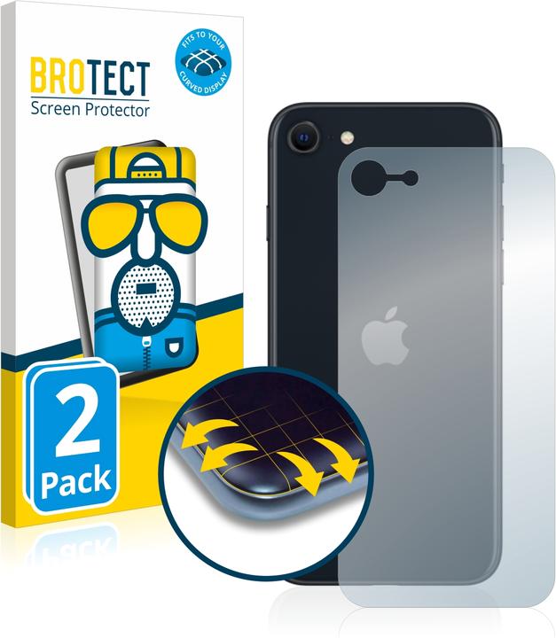 Actual product image BROTECT Full-Cover Protector Matte (2 Piece, Apple iPhone SE (3rd Gen))
