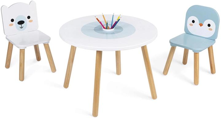Actual product image Janod Table and 2 chairs Polar (Child seating group)
