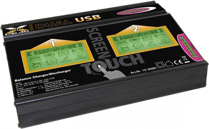 Actual product image Jamara Charger X-Peak 100 Touch Dual USB
