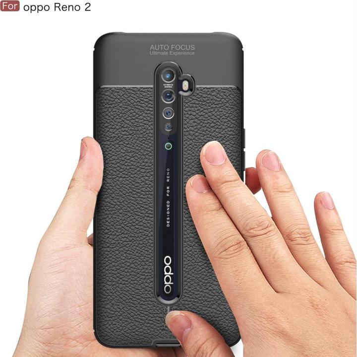 Produktbild Screenguard Oppo Reno2 Hülle Leather Design TPU Cover (Oppo Reno 2)