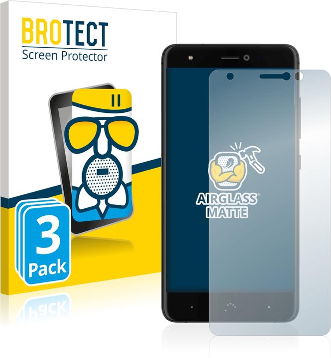 Image du produit BROTECT AirGlass Verre Mat (3 pièce(s), BQ Aquaris X Pro)