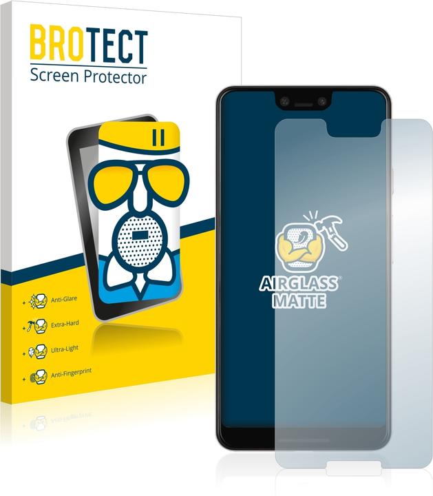 Actual product image BROTECT AirGlass Glass Matte (1 Piece, Google Pixel 3 XL)