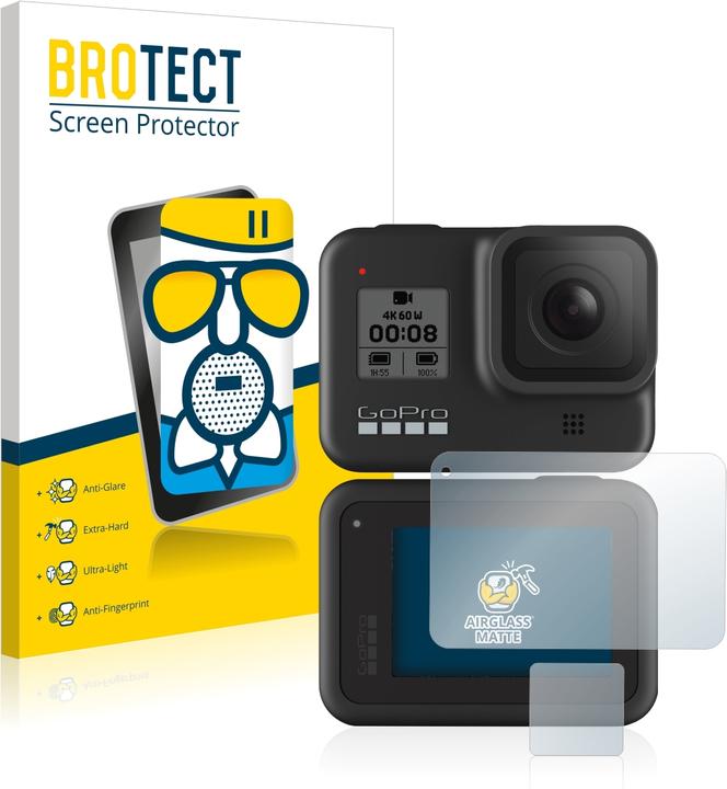 Produktbild BROTECT AirGlass Panzerglasfolie Matt (Hero 8 Black)