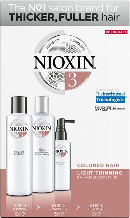 Image du produit Nioxin Set de démarrage 3, 2x/1x50ml (350 ml, Shampoing liquide)