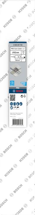 Valeurs nutritives et ingrédients Bosch Professional Zubehör PRO Core Cutter wet, 82 x 450 mm, 1 1/4-inch UNC (82 millimètres)