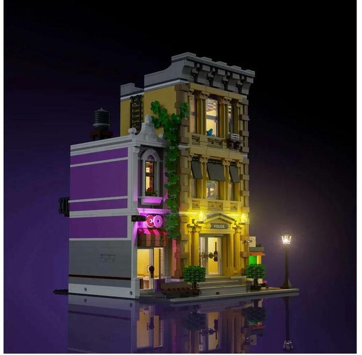 Actual product image Light my bricks LMB 2.0 LEGO® 10278# Police Station Light Kit