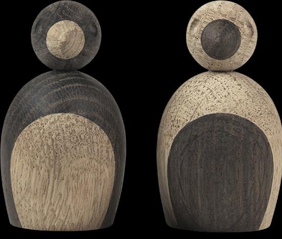 Produktbild Rosendahl Spatzenpärchen Holzfigur 2er-Set (6 x 6 x 6 cm)