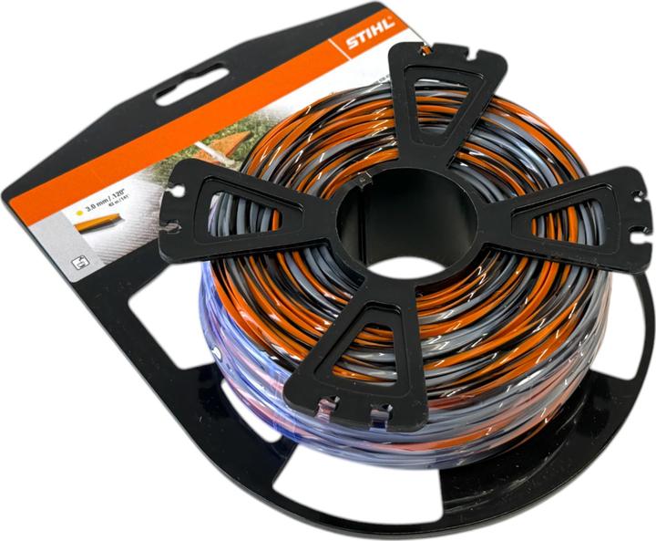 Produktbild Stihl Mähfäden kreuzförmig mit Carbonanteil CF3 Pro 3.0mm, 45m (Rasentrimmer, Trimmerfaden + Fadenspule)