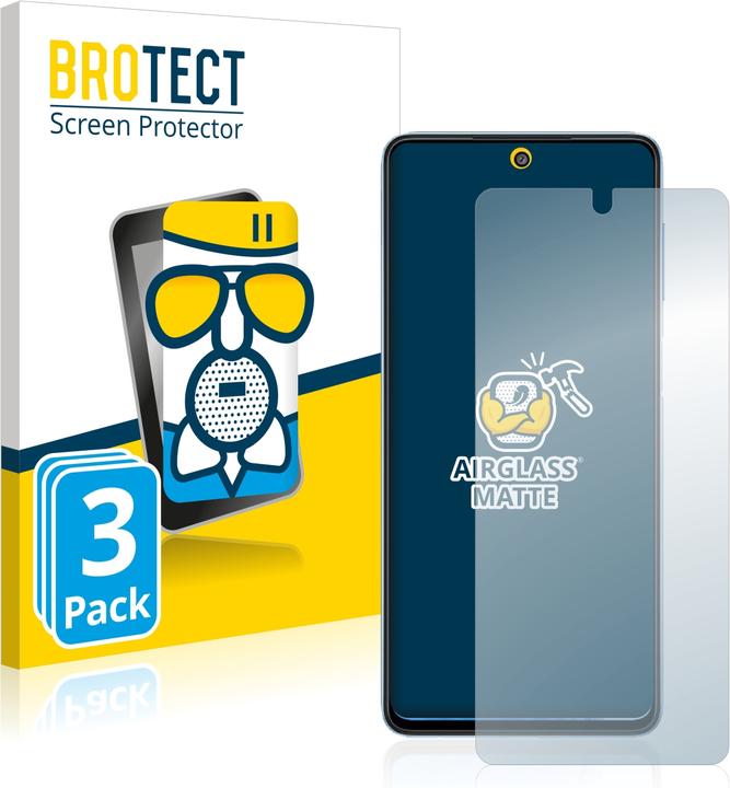 Productafbeelding BROTECT AirGlass Matte kogelwerende glasfolie (3 Stuk, Samsung Galaxy M52 5G)