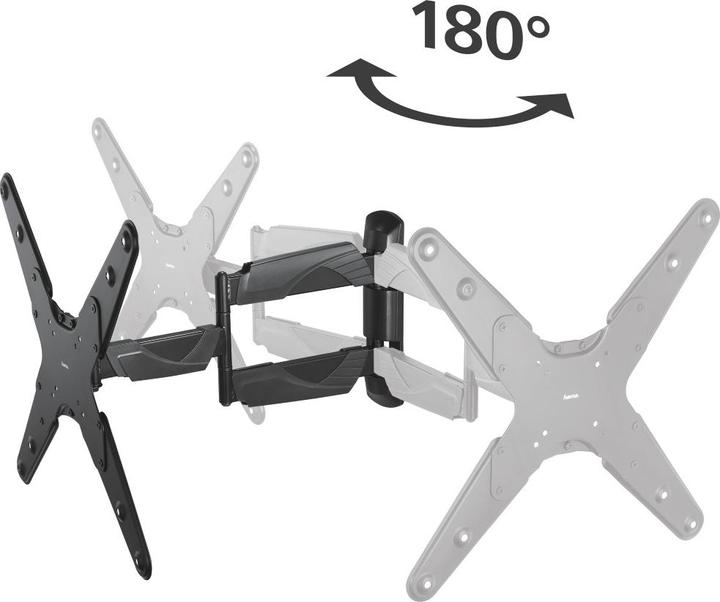 Produktbild Hama TV-Wandhalterung, schwenkbar, neigbar, ausziehbar, 165 cm (65") bis 35 kg (Wand, 65", 35 kg)