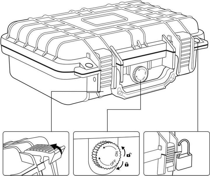 Actual product image Toolcraft Outdoor case IP67 (1 pieces)