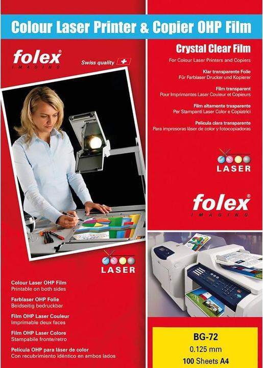 Folex Projektionsfolien Universal BG-72 (125 g/m², 100 x)
