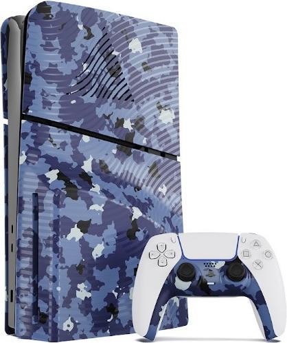 Actual product image Maxx Tech PS5 Slim Face Plates - Blue Wave Camo (PS5) (PS5)