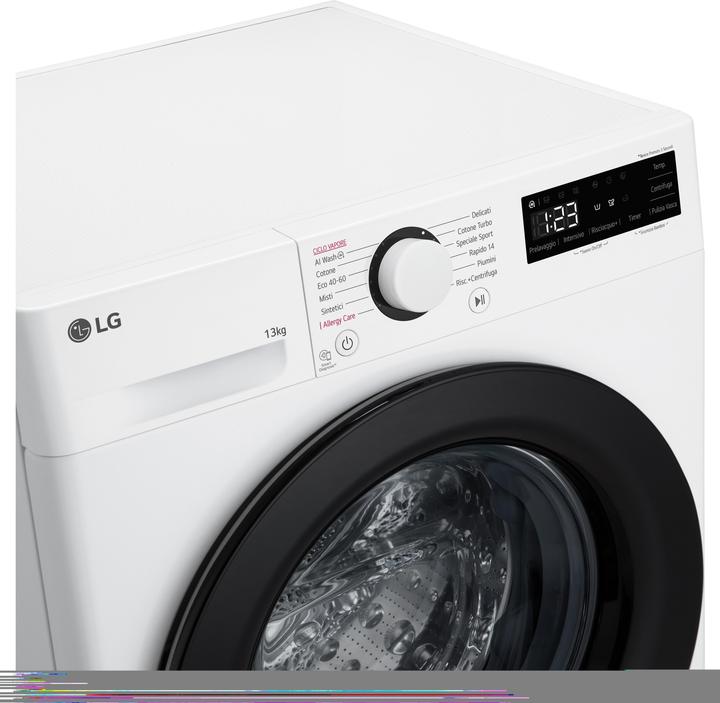 Immagine prodotto LG F4R3013NSWB Lavatrice 13Kg AI DD Classe (13 kg, A sinistra)