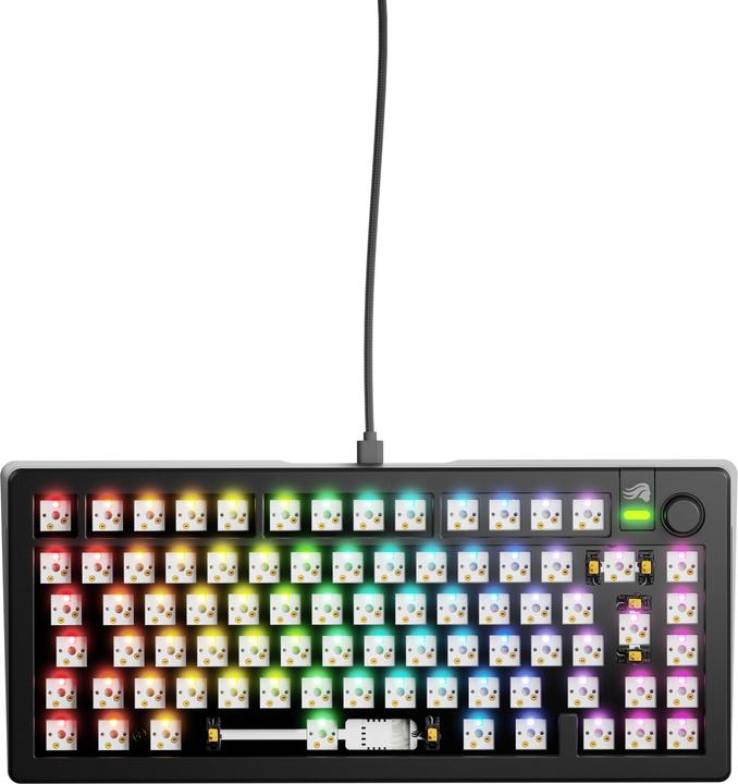 Actual product image Glorious GMMK 3 75% Barebones Wired Black - ISO (DE, Cable)