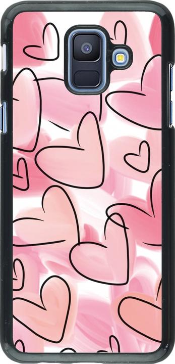 Produktbild PhoneLook Hülle Easter 2023 pink hearts (Samsung Galaxy A6)