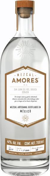 Image du produit Mezcal Amores Espadin Joven, Oaxaca 100% agave (1 x 70 cl)