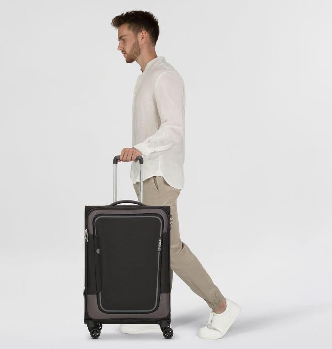 Actual product image American Tourister Case & Trolley Pulsonic Spinner 68 EXP (64 l, M (50 - 90l))