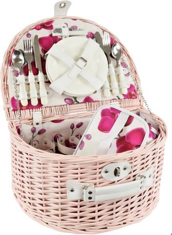 Actual product image Hoff Interieur Panier à pique-nique orchidées pour 4 personnes