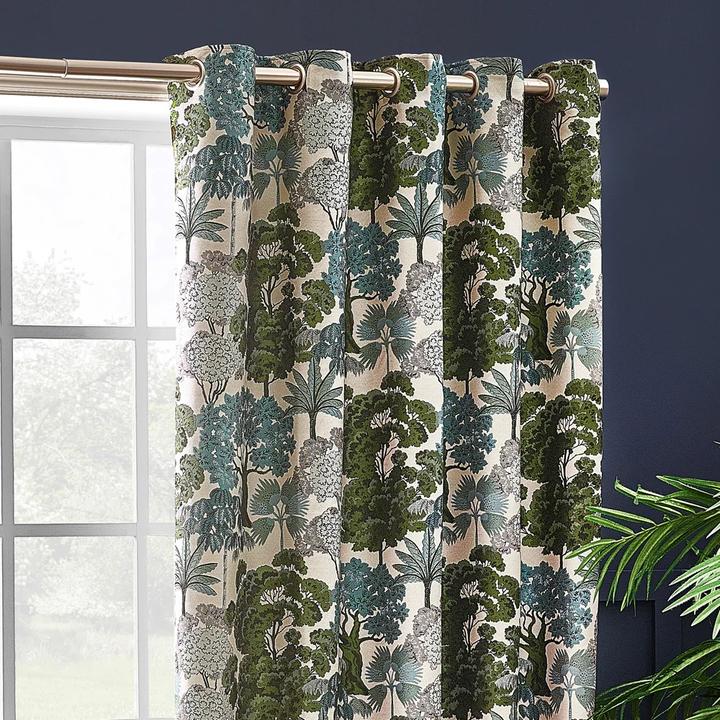 Immagine prodotto Wylder Woodlands Jacquard Floreale Tende con Occhielli (168 x 183 cm)