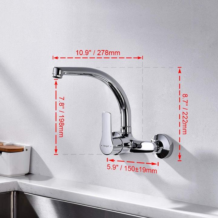 Actual product image Ibergrif Küchenarmatur für die Wandmontage
