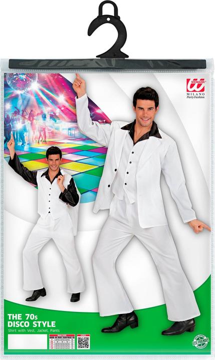 Image du produit Widmann DISCO FEVER (chemise avec gilet, veste, pantalon), L (L)