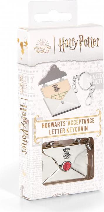 Produktbild Noble Collection Harry Potter Metall Schlüsselanhänger Hogwarts Acceptance Letter