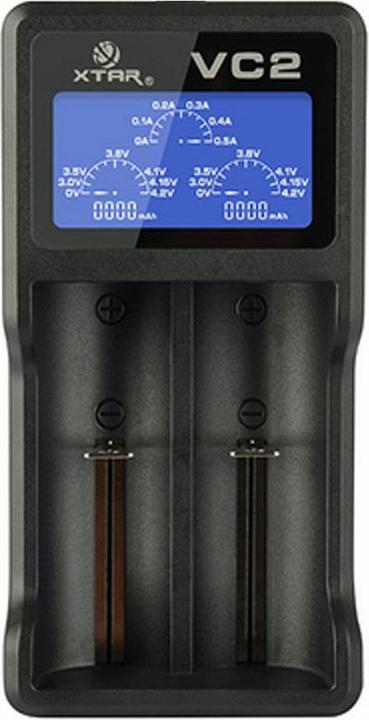 Actual product image AccuCell 2 pieces CR123A Li-ion battery and USB charger (2 pcs., CR123A, 760 mAh, Battery + charger)