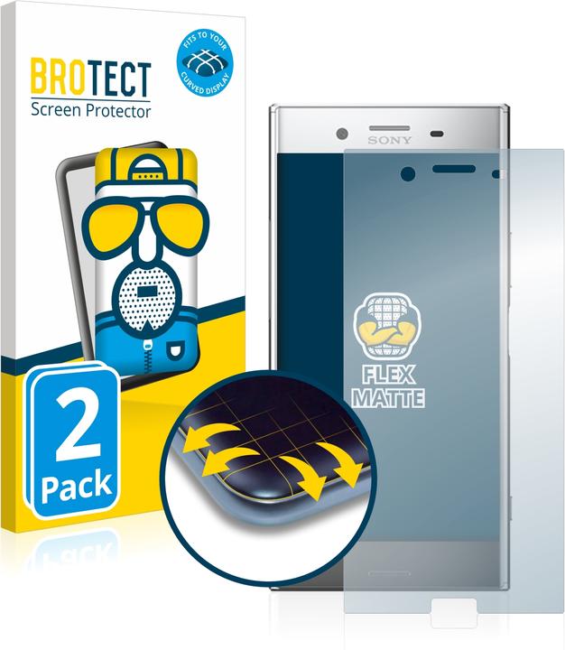 Actual product image BROTECT Full-Cover Protector Matte (2 Piece, Sony Xperia XZ Premium)