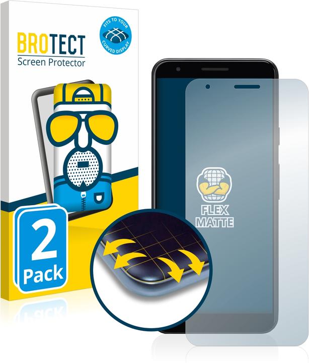 Actual product image BROTECT Full-Cover Protector Matte (2 Piece, Google Pixel 3a XL)