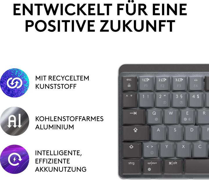 Produktbild Logitech MX Mechanical Mini (DE, Kabellos)