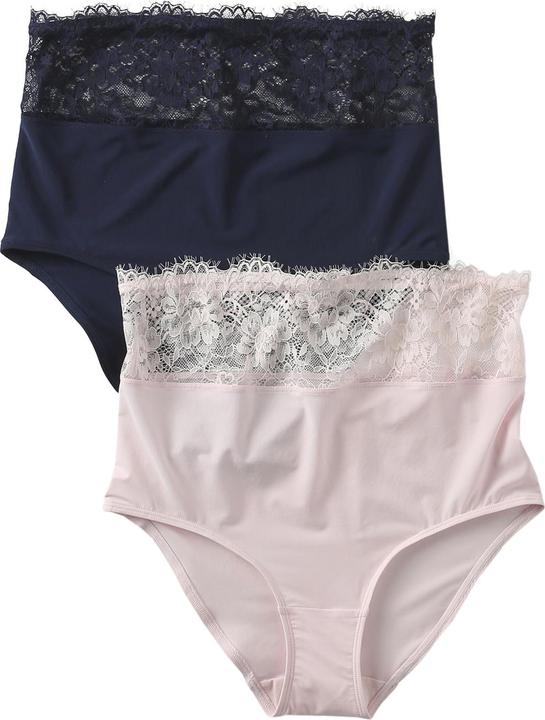 Produktbild Envie de Fraise 2er-Pack Umstands-Slips mit Spitze, hohe Taille (W32/L34, 2er Pack)