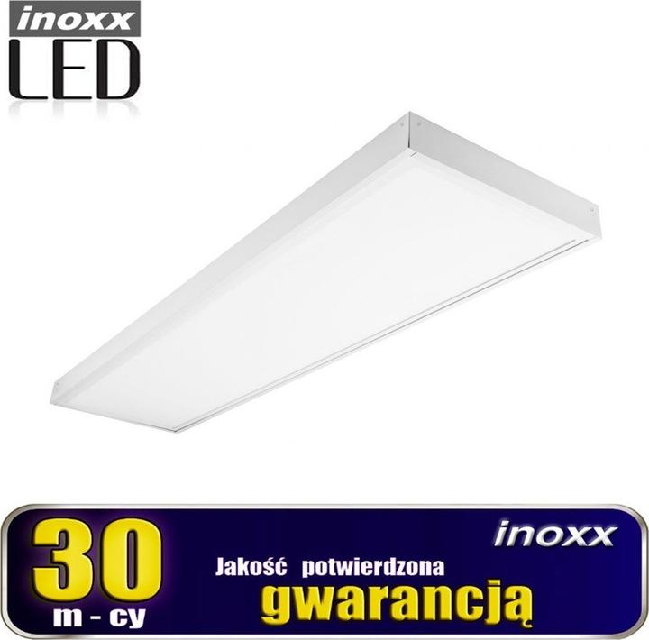 Nvox LED-Deckenpaneel 120x30 48W schlanke Lichtkassette 4000k neutral + Aufbaurahmen