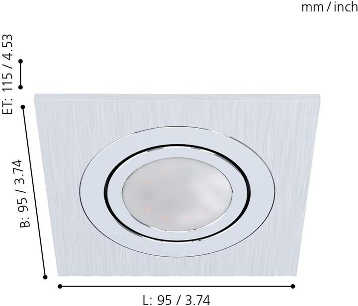 Immagine prodotto EGLO Set di apparecchi da incasso a LED (400 lm, GU10)