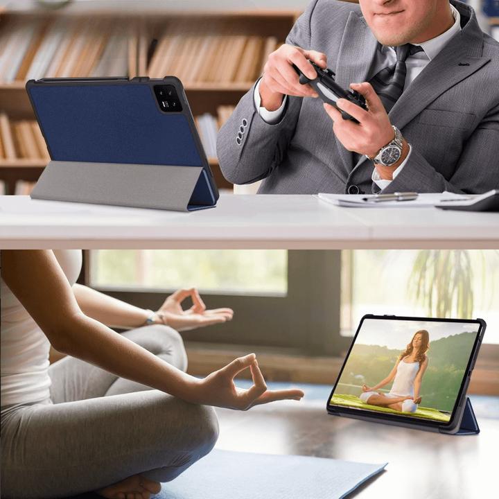 Immagine prodotto Cover-Discount Xiaomi Pad 6 - Custodia Smart Tri-fold blu scuro (Xiaomi Pad 6, Xiaomi Pad 6 Pro)