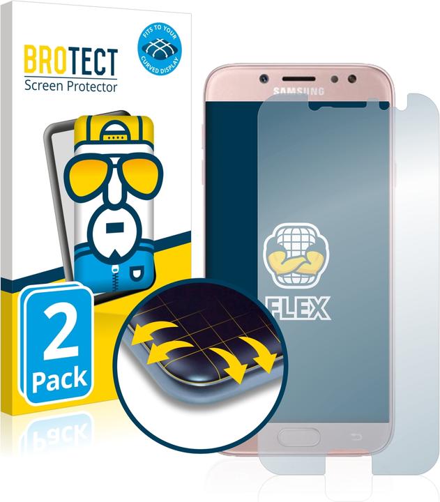 Actual product image BROTECT Full-Cover Protector (2 Piece, Samsung Galaxy J7 2017)
