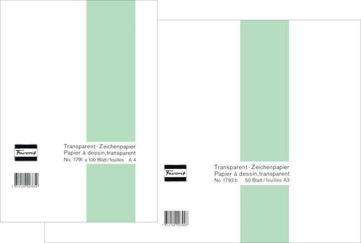 Produktbild Rumold Transparent-Papier-Blöcke (A3, Blanko)