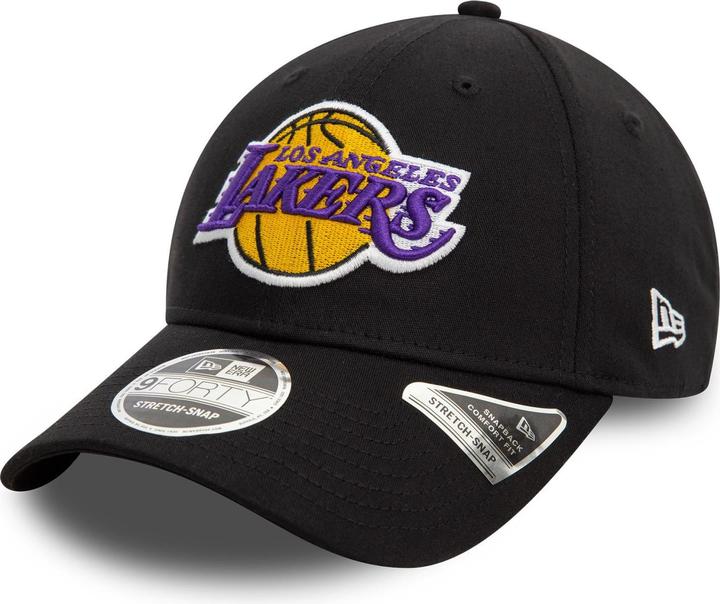 Produktbild New Era 9Forty Stretch-Snap Cap - Los Angeles Lakers schwarz (One Size)