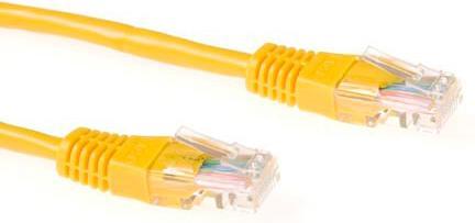 Immagine prodotto Cavo patch U/UTP CAT6 giallo di 2 metri con connettori RJ45. Cat6 u/utp giallo 2.00m (U/UTP, CAT6, 2 m)