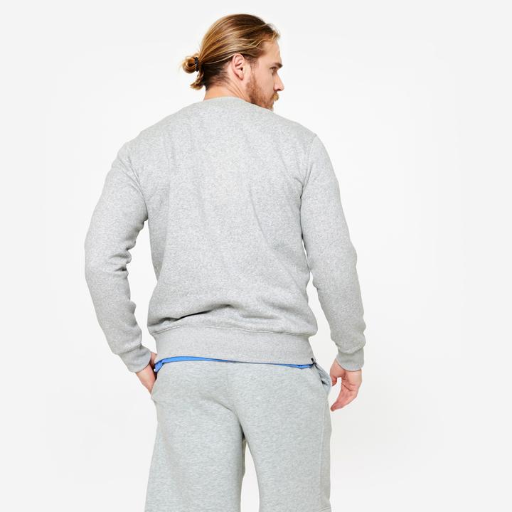 Produktbild Domyos Sweatshirt Herren warm Baumwollgewebe - grau (3XL)
