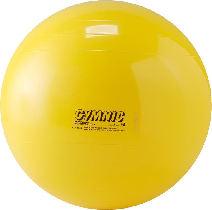 Actual product image Ledraplastic Gymnic exercise ball, ø 45 cm, yellow (45 cm)