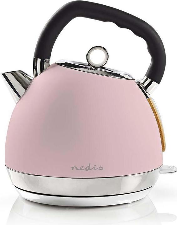 Produktbild Nedis Wasserkocher Wasserkocher - 1,8 l - Soft-Touch - Farbe: Pink - Material: Stainless Steel - Min (1.80 l)
