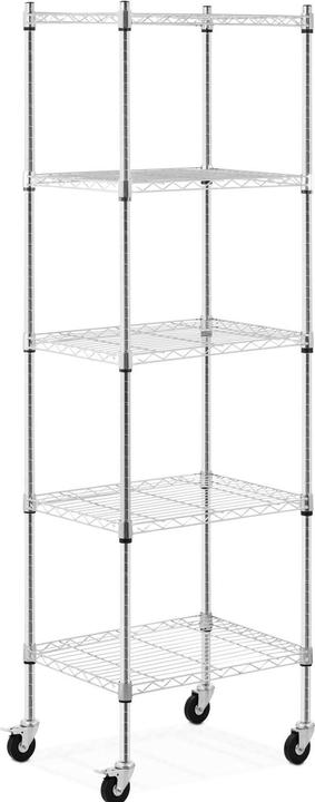 Royal Catering Metallregal Standregal Steckregal Haushaltsregal Küchenwagen 4 Rollen 50 kg